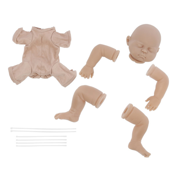 20 tuuman simuloitu maalaamaton Reborn-nukkesarja Keskeneräinen DIY-vauvanukke Muottiosaset