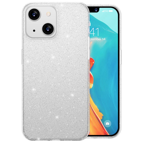6,1 tuuman matkapuhelinkuori 1,5 mm PC TPU -liukueste suojakotelo IPhone 13 -kaksoiskameralle