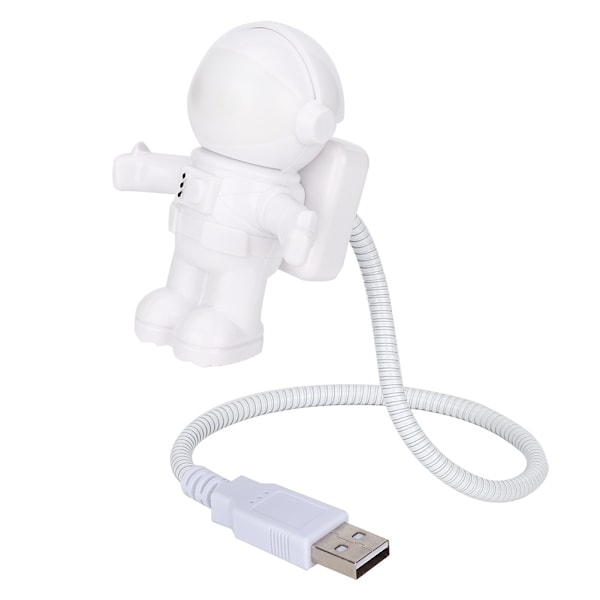 Energibesparande astronaut rymdman form mini USB LED nattlampa dator bärbar dator bärbar lampa