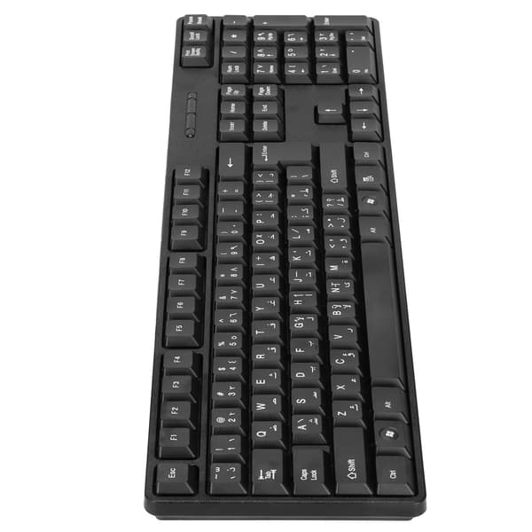 Datatastaturer Ergonomisk Design Slitesterk USB Kablet Arabisk Engelsk Mekanisk Tastatur for PC Bærbare Datamaskiner