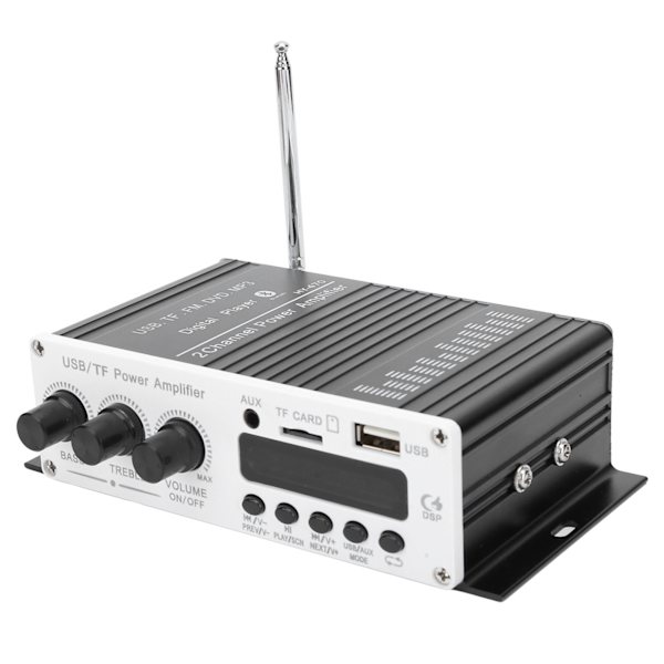 USB minneskort FM 3 in 1 Stereo Power Audio Amplifier Bluetooth 4.2 Digital Player