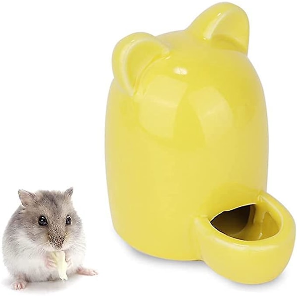 Liten Keramisk Vattendispenser för Smådjur, Tyst Keramisk Drickskål, Liten Skål för Hamstrar, Keramisk Hamsterflaska, för Fåglar, Hamstrar, Möss, Igelkottar, Ch