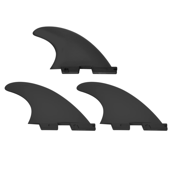 3kpl/ set FCS2 G5 Nylon muovinen musta ammattisurffilaudan häntäräpylä Joustava surffaustarvikeMusta M-KOKO