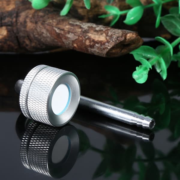 Koldioxid Diffuser Atomizer av Aluminiumlegering för Akvarium Fisktank - Silver