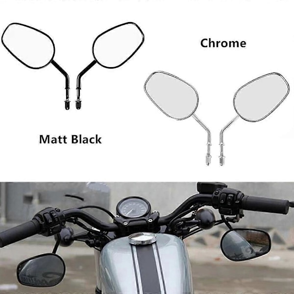 Motorsykkel speil Harley speil Full metall premium speil Kompatibel med 883 Harley speil