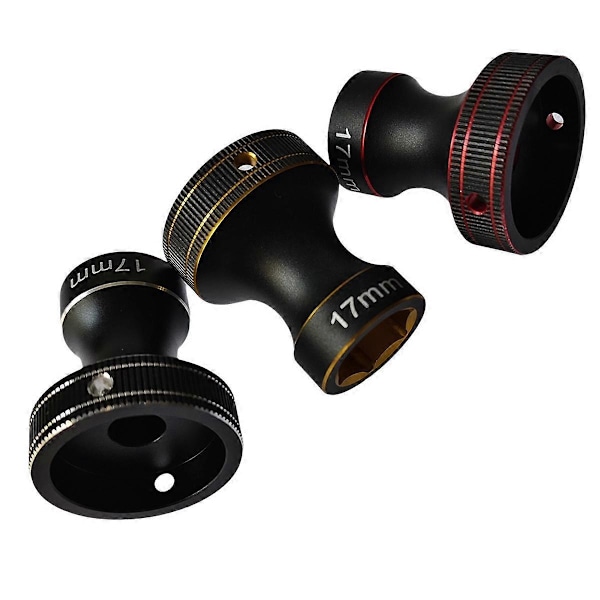 17MM Pyörän Kuusiokoloavain Työkalu Kuusiomutterit Hylsy Musta+Hopea