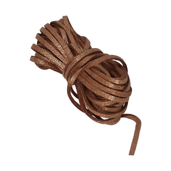 Fløjlsreb Dobbeltsidet Funklende Nylon til DIY Halskæde og Armbånd 5 Meter (Gylden)