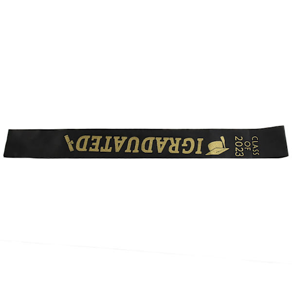 10 stk. Graduation Sash Class of 2023 Stole with Gold Glitter Letter I Graduate for Party