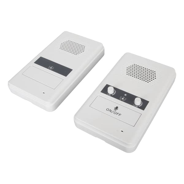 Tvåvägsdiskintercom Premiumhögtalare Känslig mikrofon 3W Power Fönsterintercomsystem för bank US-kontakt 100‑240V Vit