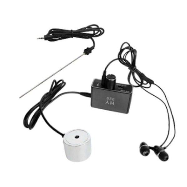 Vandrørs Lækage Detektor Sensor Vandrørs Lækage Monitor Tester Kit med Dobbelte Prober Høretelefoner EU Stik