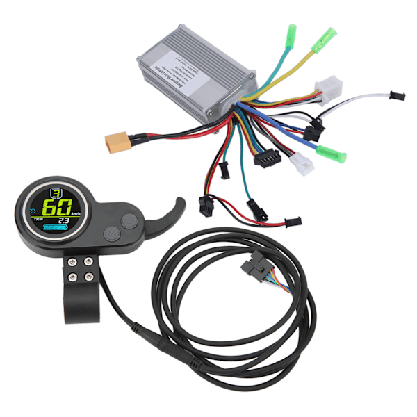 Elektrisk scooter kontrollersett 350W Multi Data Scooter Controller LCD-måler med tommelgass for ettermontering 48V 60V