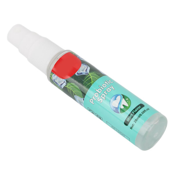Oral Spray Behandling för dålig andedräkt Lindra muntorrhet Långvarig Fickstorlek Mint Munfräschare Spray 20ml