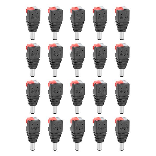 20 kpl 5,5x2,1 mm urospistoke painesovitin DC power