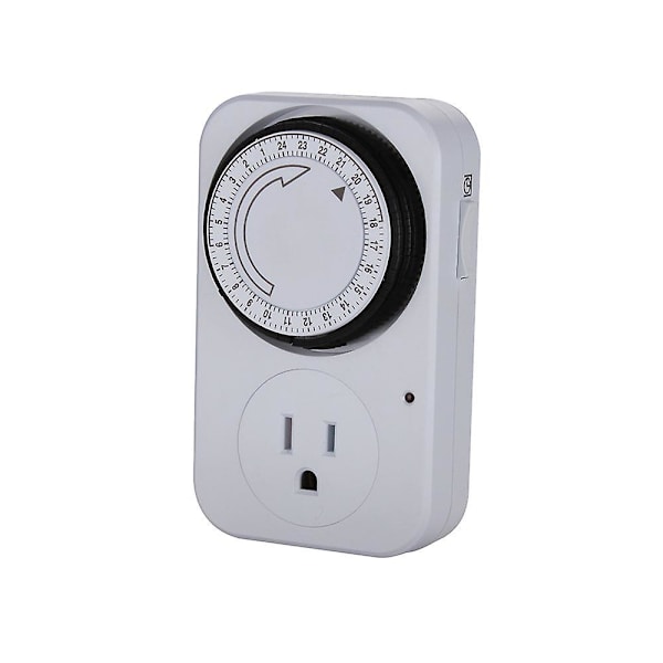 1-Hændelses Analog Mekanisk Timer, Hvid Stikkontakt Timer Mekanisk Afbryder