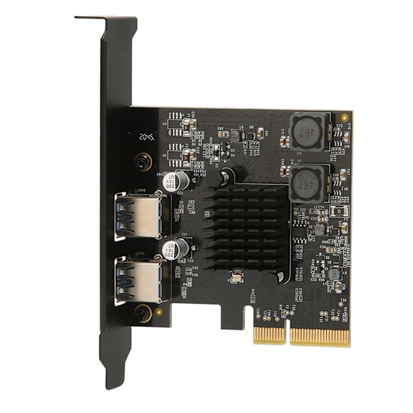 PCIE till USB3.1 expansionskort 10 Gbps stabil höghastighets PCIE till 2 portar USB3.1 Gen 2 värdkontroller expansionskort