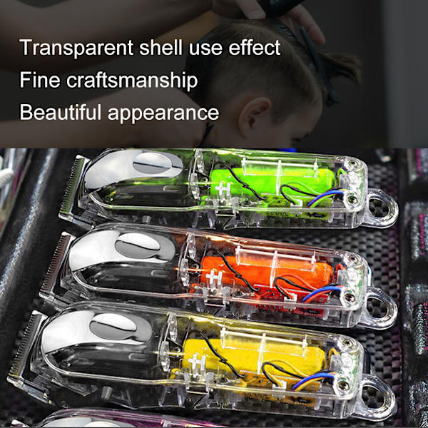 Professionell hårklippare främre cover Elektrisk hårklippare Cover skal för WAHLTransparent cover Silver Slice