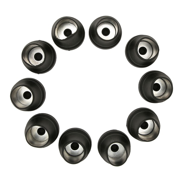 10 st Kryckspetsar Halkfri PVC Fötter Cap Ersättning för Walker Toalett Badstol 22mm