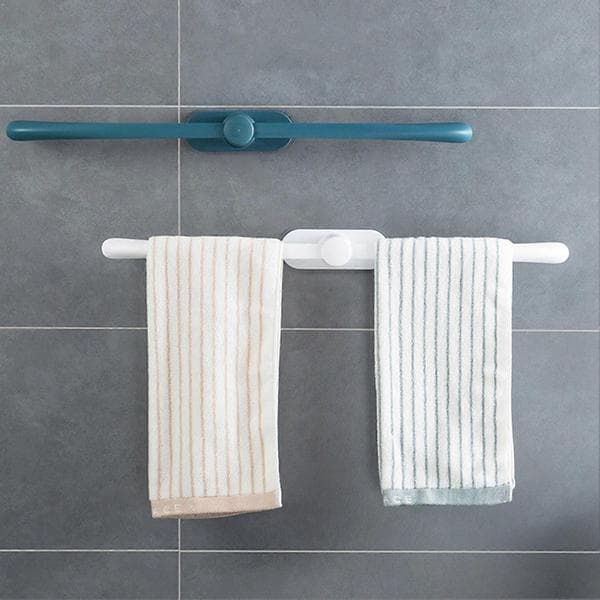 Wall Mounted Towel Rack for Bathroom Heavy Duty Organizer Racks for Slippers Shower Balls Gray