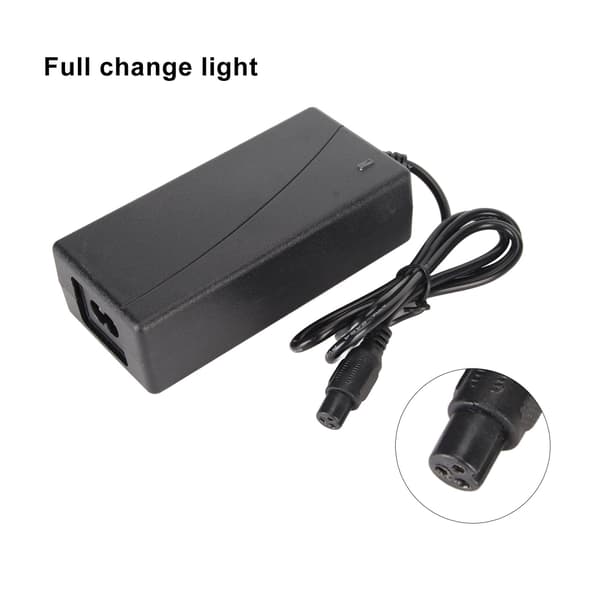 42V 2A Batterilader 3-pinners universell strømadapter for elektrisk skateboard balansescooter US-plugg 100-240V