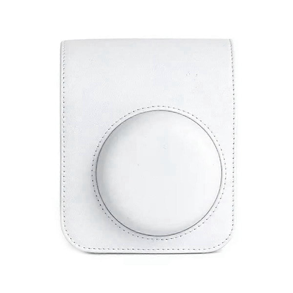 För Instax Mini12 Kameraväska PU Mjukt Skyddsfodral Resväska, B Vit39