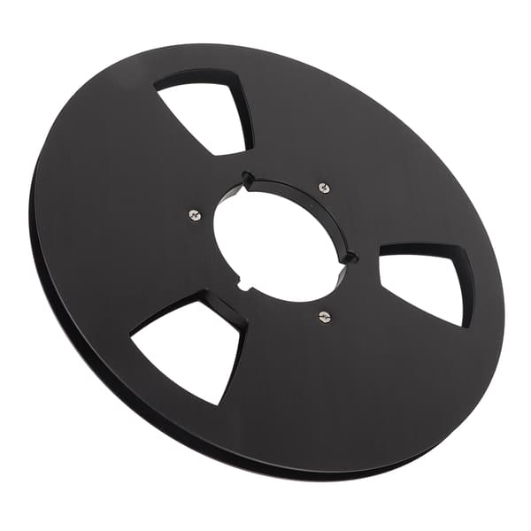 1/4 10 tommer tom båndspole 3 huller åben spole lydbånd tom spole aluminium spole båndspole til Nab spole sort
