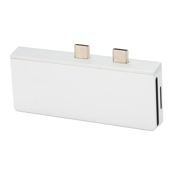8-portars dockningsstation för Microsoft Pro 8 9 X med 4K HD multimedia-gränssnitt USB C PD-laddning 2 USB3.0-portar USB C-hubb Silver
