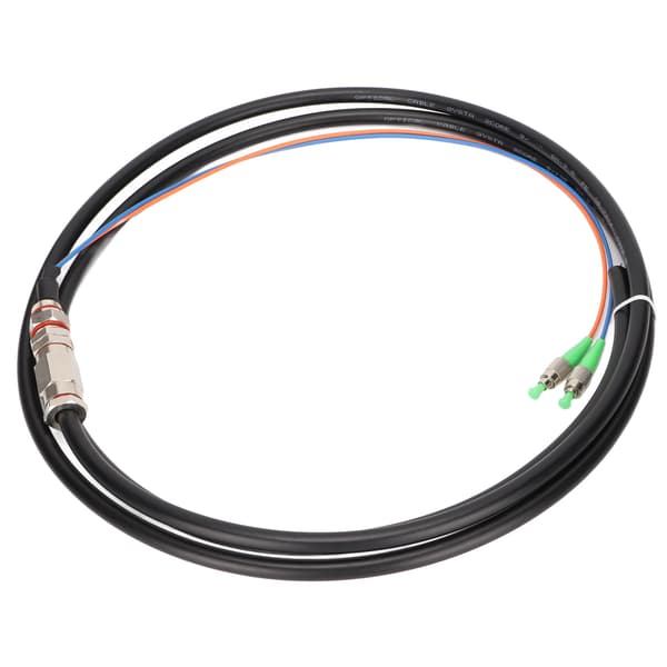 Fiberoptisk kabel 2 trådar skyddsfunktion enkel att installera singelmod optisk fiber patchkabel för instrumentering
