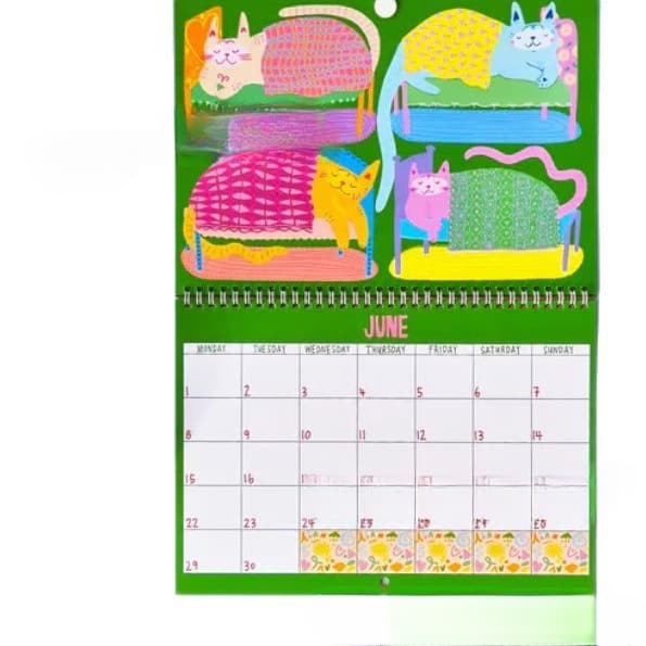 2026 Kattekalender, 2026 Veggkalender, Kattekalender, 2026 Veggplanlegger 2026 Rosa Kattekalender, Nyttårsgave 1pcs