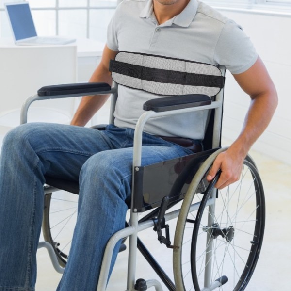 Säädettävät pyörätuolin turvavyöt potilaille - harmaa