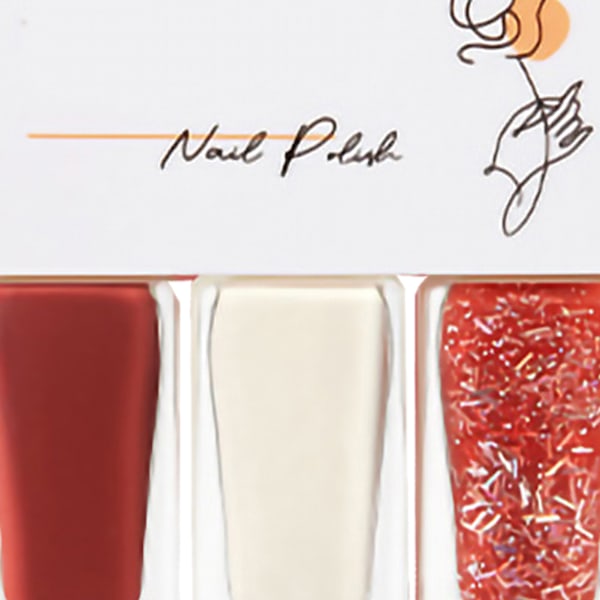 3-pack nagellackset på vattenbasis för kvinnor, lätt att ta bort, snabbtorkande nagellack för dejting, halloweenfest T03