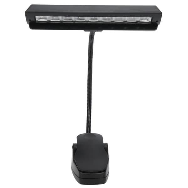 Notestativlys LED Clip-On Oppladbart Justerbart Hals Profesjonelle USB Skrivebordslamper