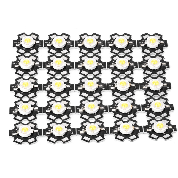 25 kpl High Bright integroitu siru valonlähde LED helmi kohdevalon polttimo valkoinen 6000-6500K