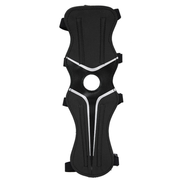 600D Nylon Justerbar Bueskyting Arm Guard Beskyttelsesutstyr for Recurve Shooting Bue (svart)