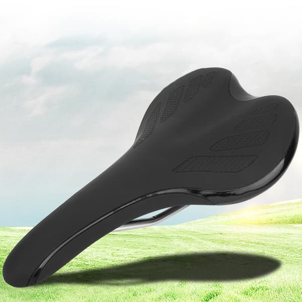 Ergonominen maastopyörän satulaistuin pyörän pehmusteen suojus pyöräilytarvike (musta)