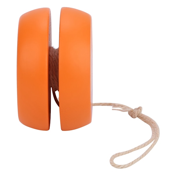Sødt tegneseriemønster træ Yoyo Ball Legetøj tidligt uddannelseslegetøj til Kid Orange Princess Orange Princess