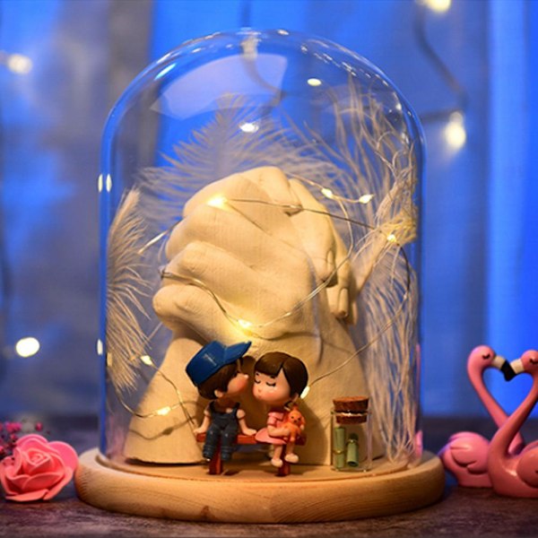Håndstøbekit 3D DIY Fodform Kits Hånd Keepsake Memory Kit Støbepulver til voksne par baby