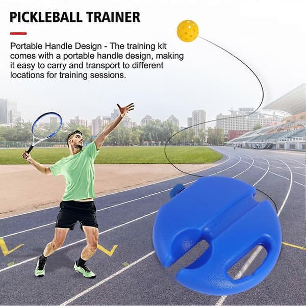 Pickleball Trainer 40 Holes Pickleball Ball Base Plate Training Aid Yellow