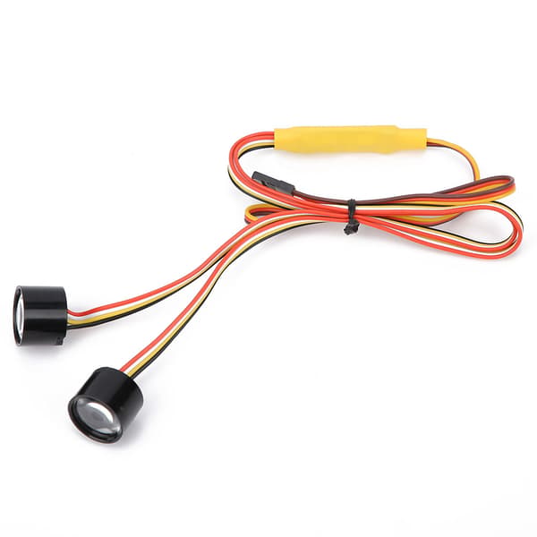 Fargerike LED-hodelykter Hodelampe Modifisert Tilbehør Passer for 1/10 RC Crawler Bil