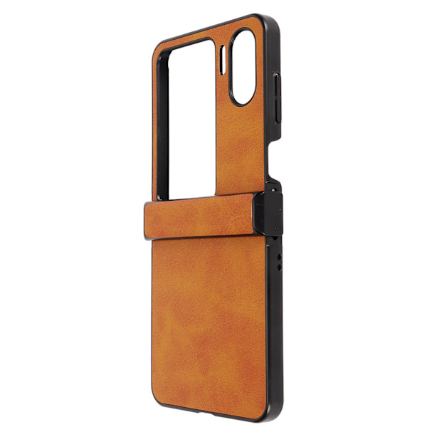 Case till Oppo Find N2 Flip syntetiskt läder Ultratunnt stötsäkert cover till Oppo Find N2 Flip Brown