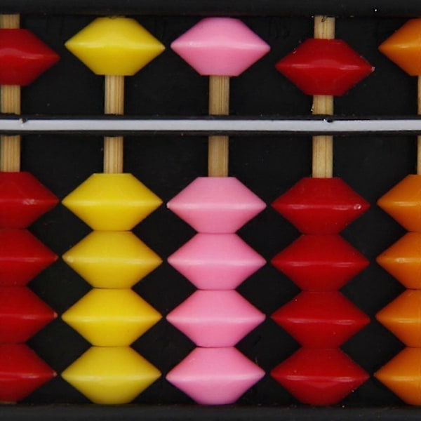 Bærbar Plast Abacus Aritmetisk Abacus kalkuleringsverktøy