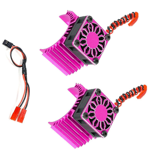 RC Moottorin Jäähdytyspuhallin Jäähdytyselementti 36mm RC Autolle 1/8 1/10 Mittakaava Pinkki