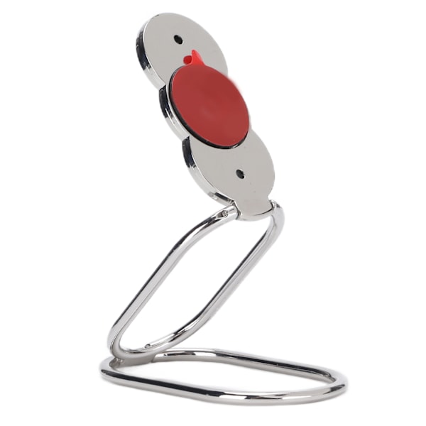 Telefonringhållare Finger Stand 360° Rotation Metall Telefon Grepp Fällbart Stativ för Magnetisk Bilfäste Silver