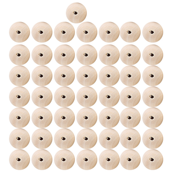 5 Pussia Puuhelmiä Luonnollinen Pyöreä DIY Kaulakoru Käsintehty Tarvikkeet 22mm/25mm/30mm(Luonnollinen Väri 25mm 10kpl)
