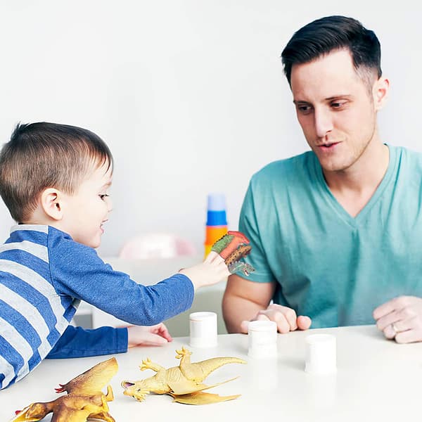 10 st PVC Simulering Dinosaurie Fingerdockor Barn Interaktiv Leksak Docka Fingerdockor Baby Tidig Pedagogisk Handberättelse Leksaker