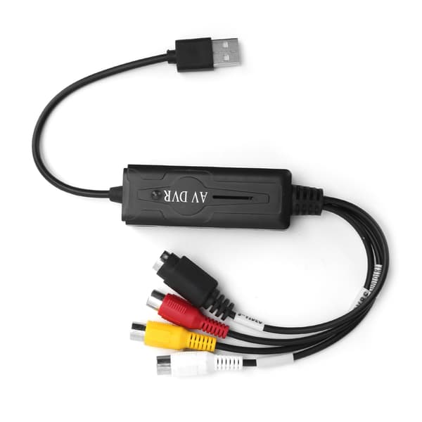 USB 2.0 Video Digital Konverter Lyd Video Opptakskort Adapter Støtte for WIN10