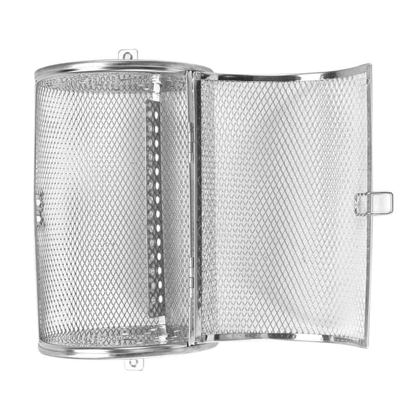 12*18cm Bagekurv i rustfrit stål til ovn, ristning, bagning, roterende nødder, bønner, jordnødder, BBQ grill
