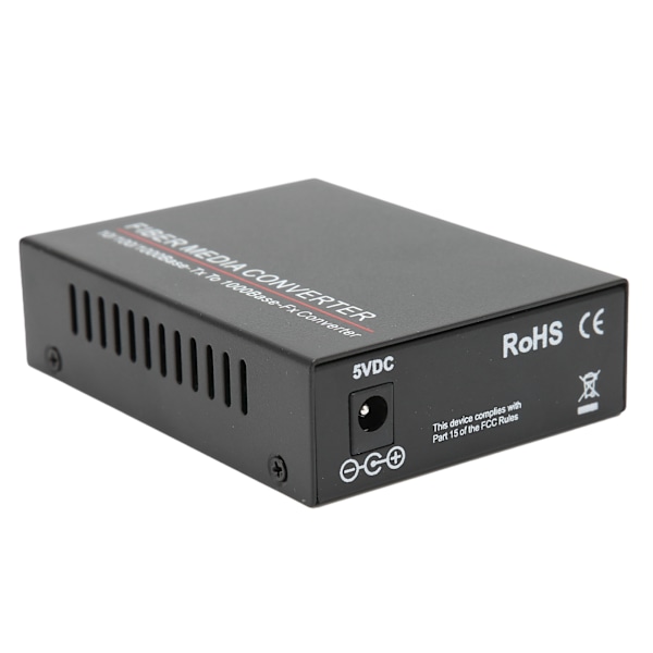 Fiber Transceiver Hållbar TBC‑MC3612ES 20A 20km/SC/1310nm Fiberoptisk Router 100‑240VUK Plug
