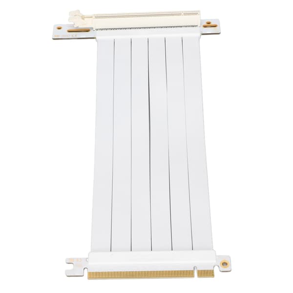 PCIe forlængerkabel 20 cm 128 Gbps højhastigheds PCI Express interfaceadapter til grafikkort lydkort netværkskort hvid