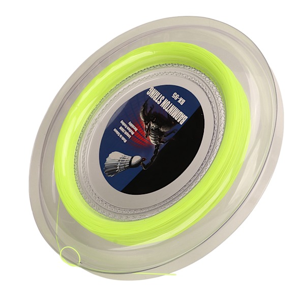POWERTI Badminton Racket String Hög elasticitet Slitstark Resin Fiber Ersättningslinje för reparation Fluorescerande grön