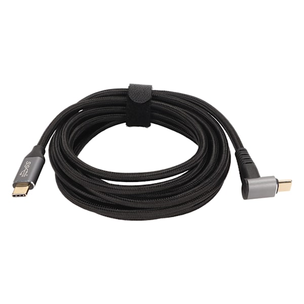 90 graders USB C-kabel 4K 60Hz stödjer PD100W Typ C 3.1 Gen2 Full Function USB C snabbladdningskabel för Steam Deck 300cm/118.1in
